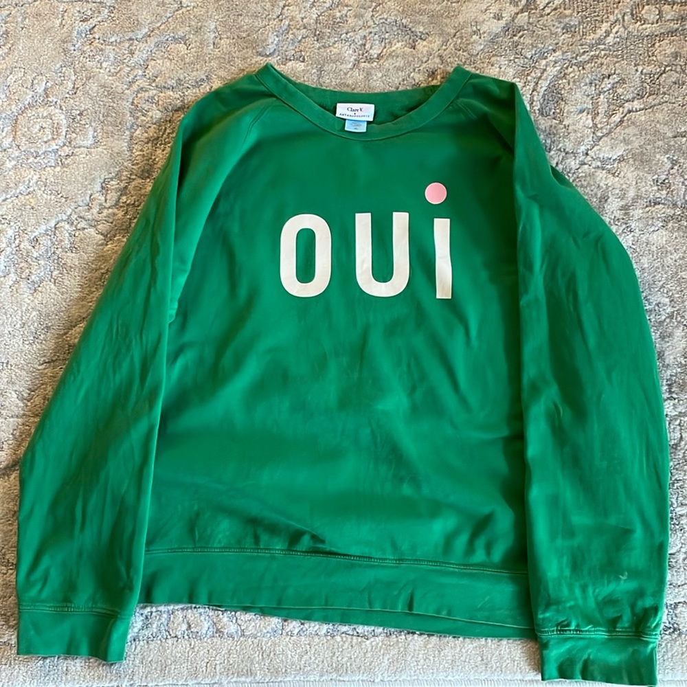 Clare V. x Anthropologie Oui Sweatshirt XL